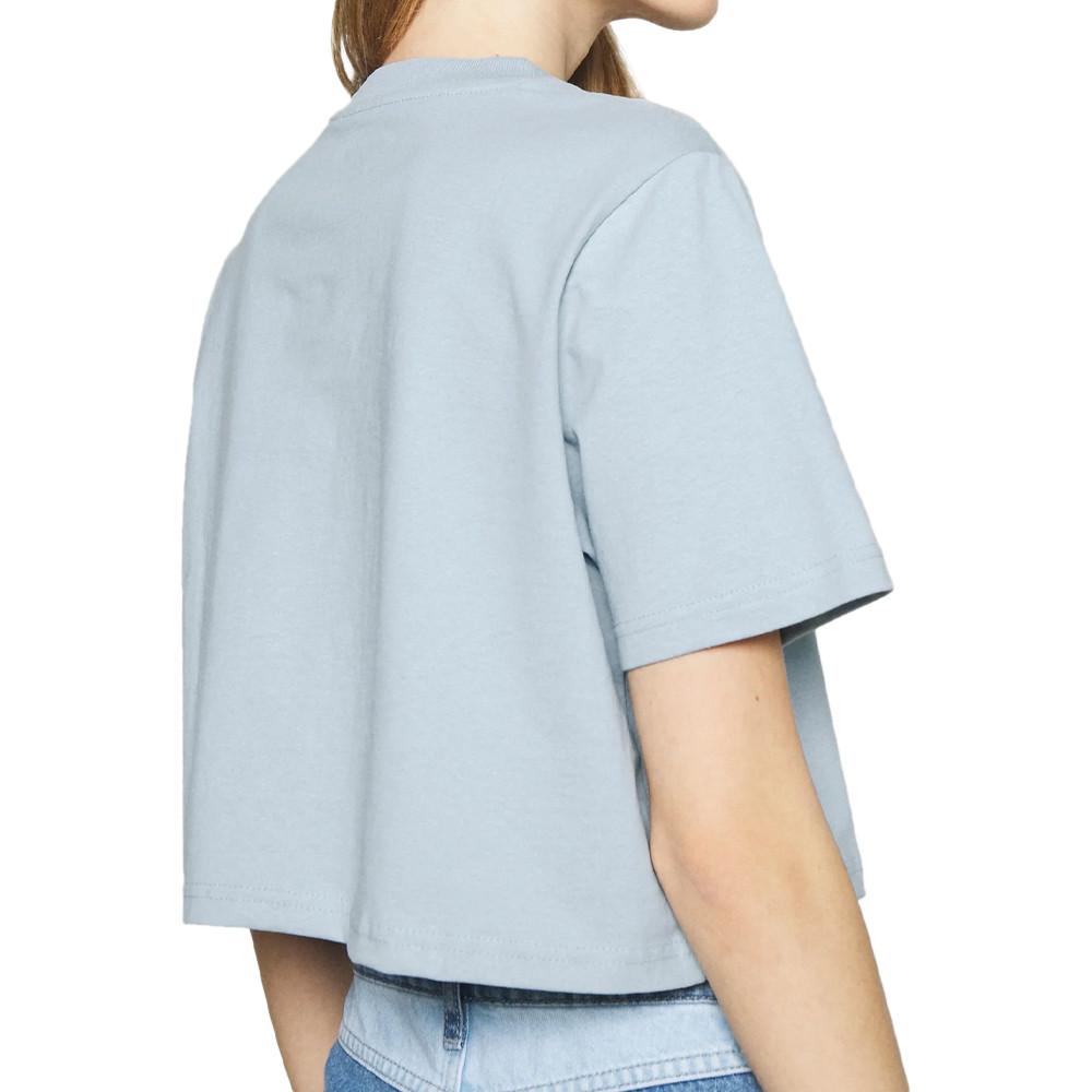 T-shirt Bleu Crop Femme Dickies Porterdale vue 2