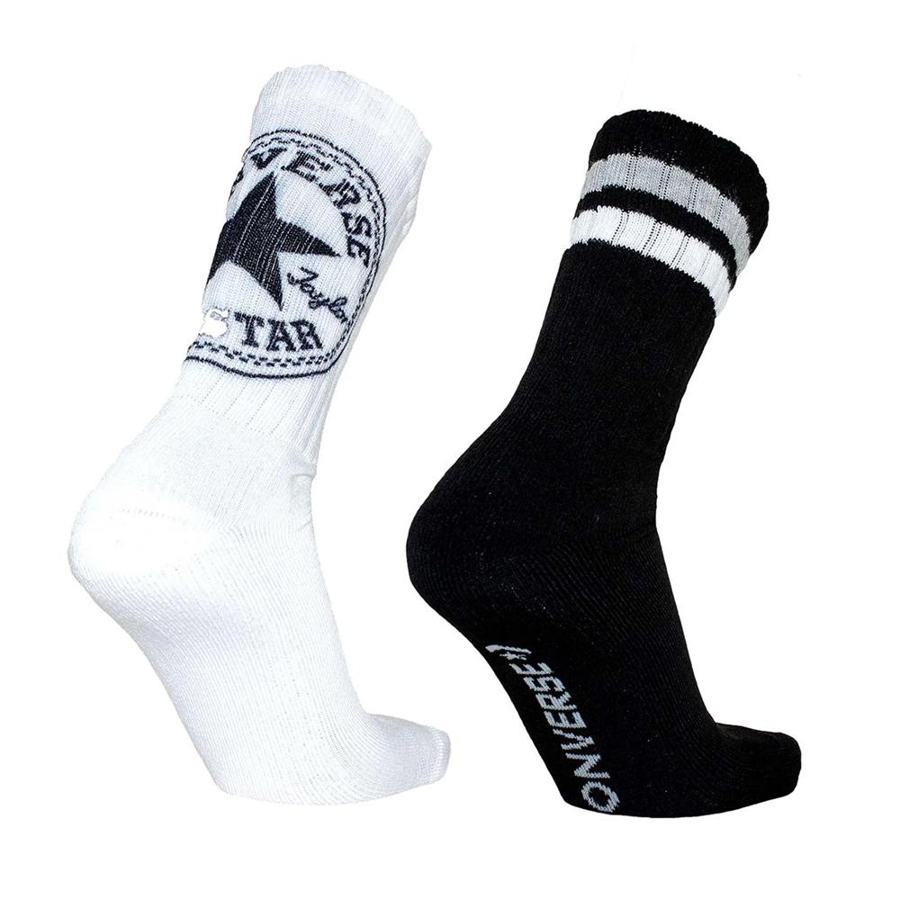 Chaussettes Noires/Blanches Homme Converse E1236H vue 2