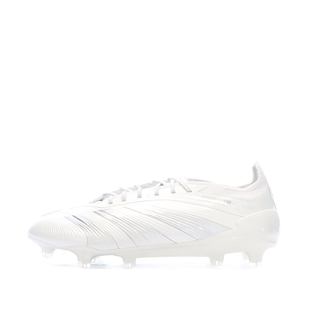 Chaussures de Foot Blanches Homme Adidas Predator Elite FG pas cher