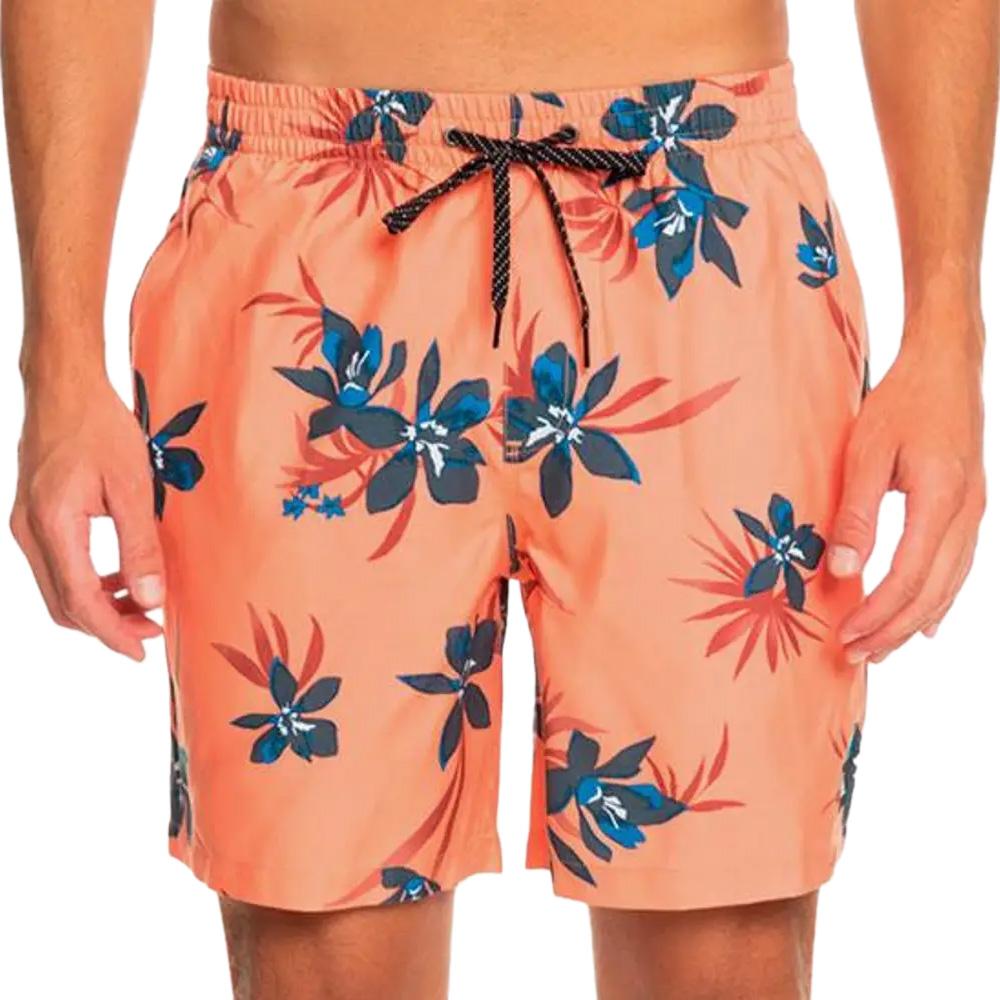 Short de bain Orange Homme Quiksilver Mix 17 pas cher
