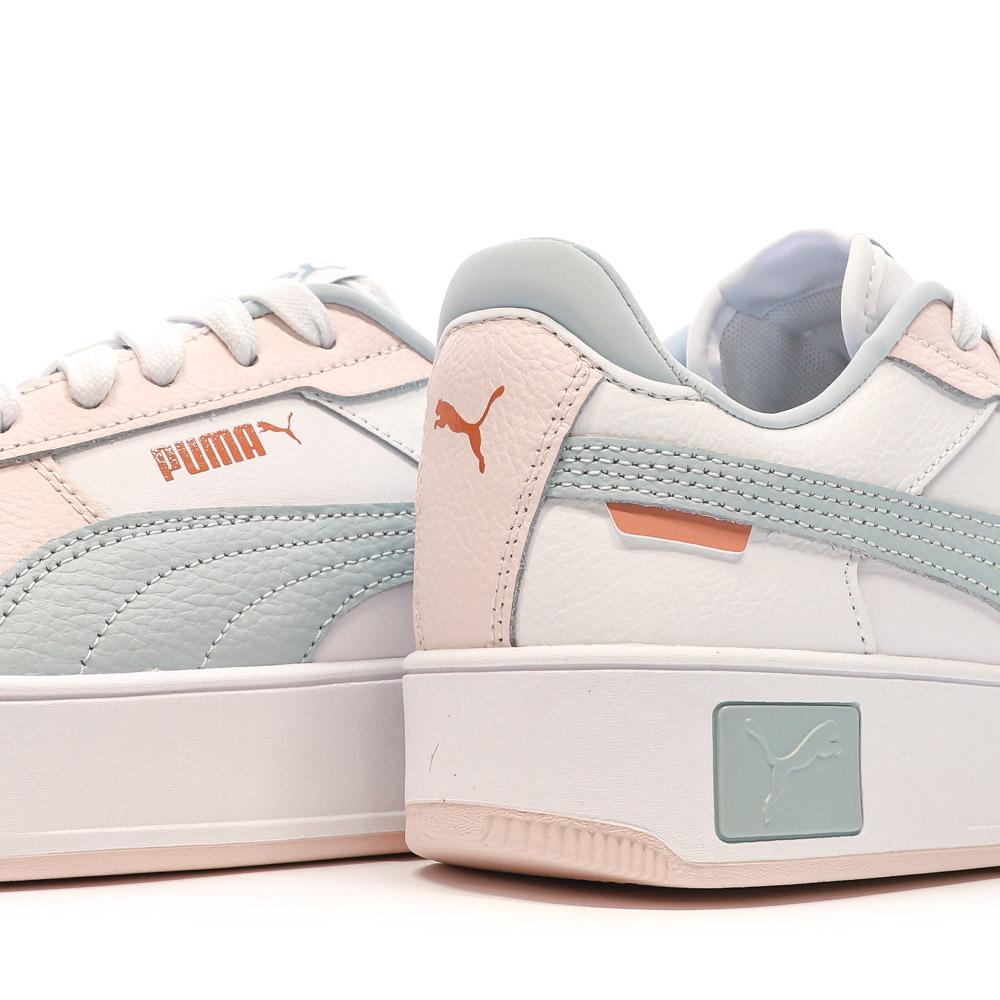 Baskets Blanc/Rose/Vert Femme Puma Carina Street vue 7