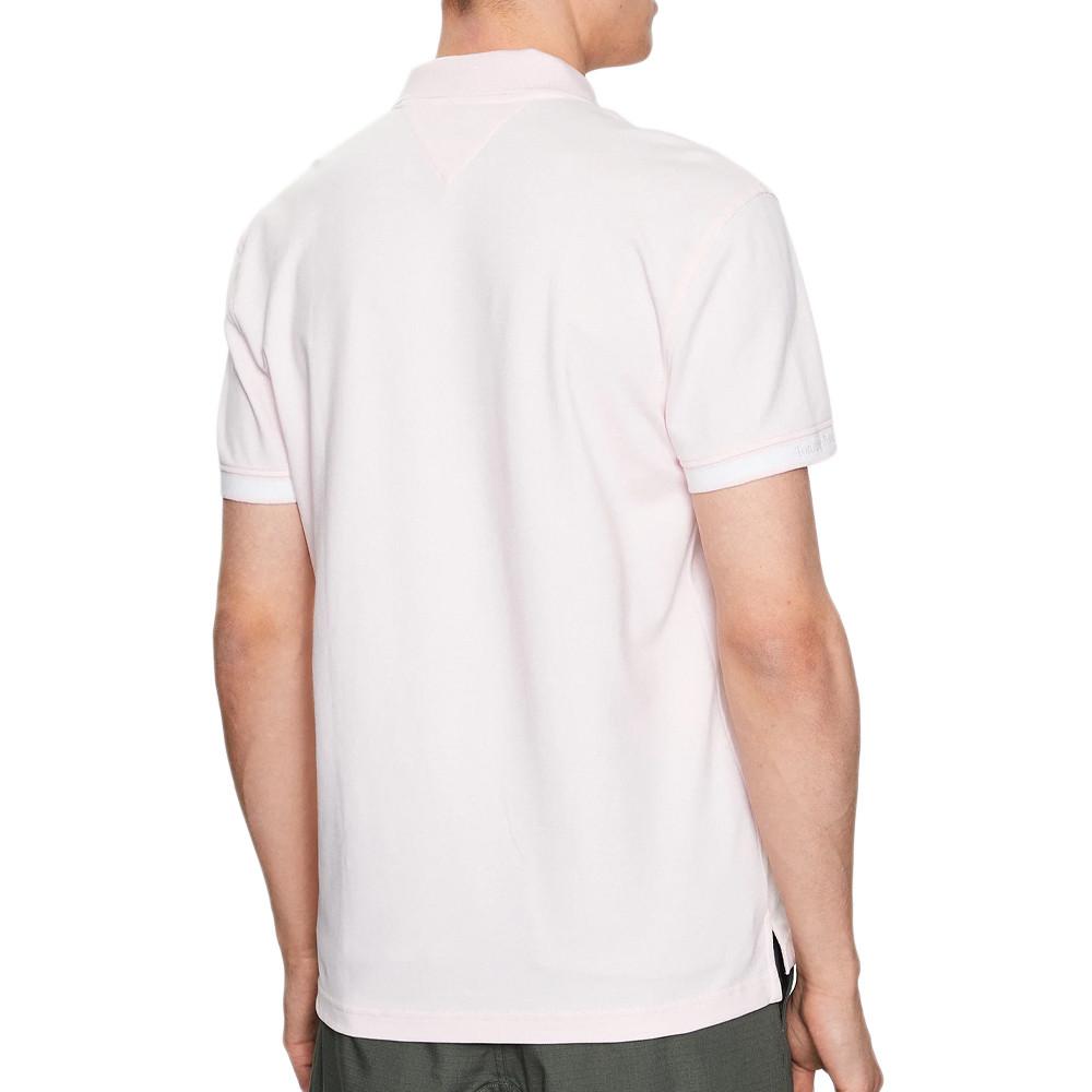 Polo Rose Homme Tommy Hilfiger Essential vue 2