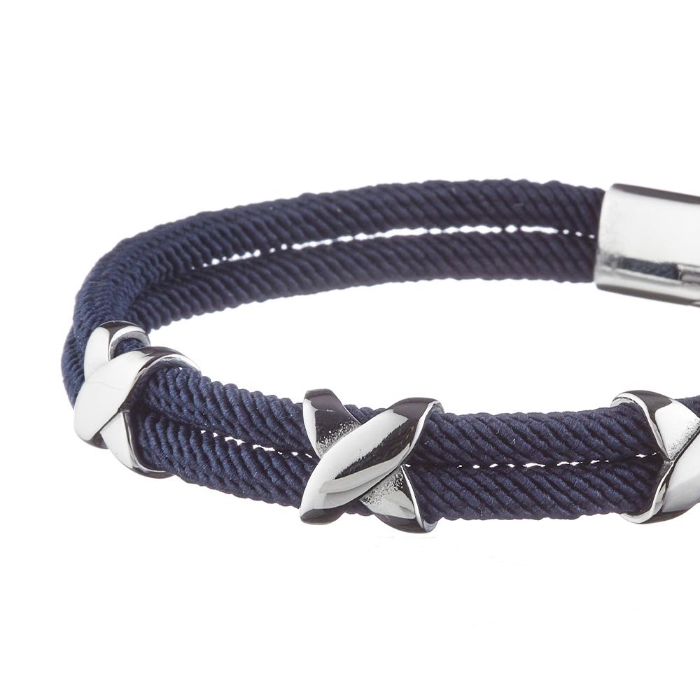 Bracelet Noir Geographical Norway Corde 3 Motifs vue 2