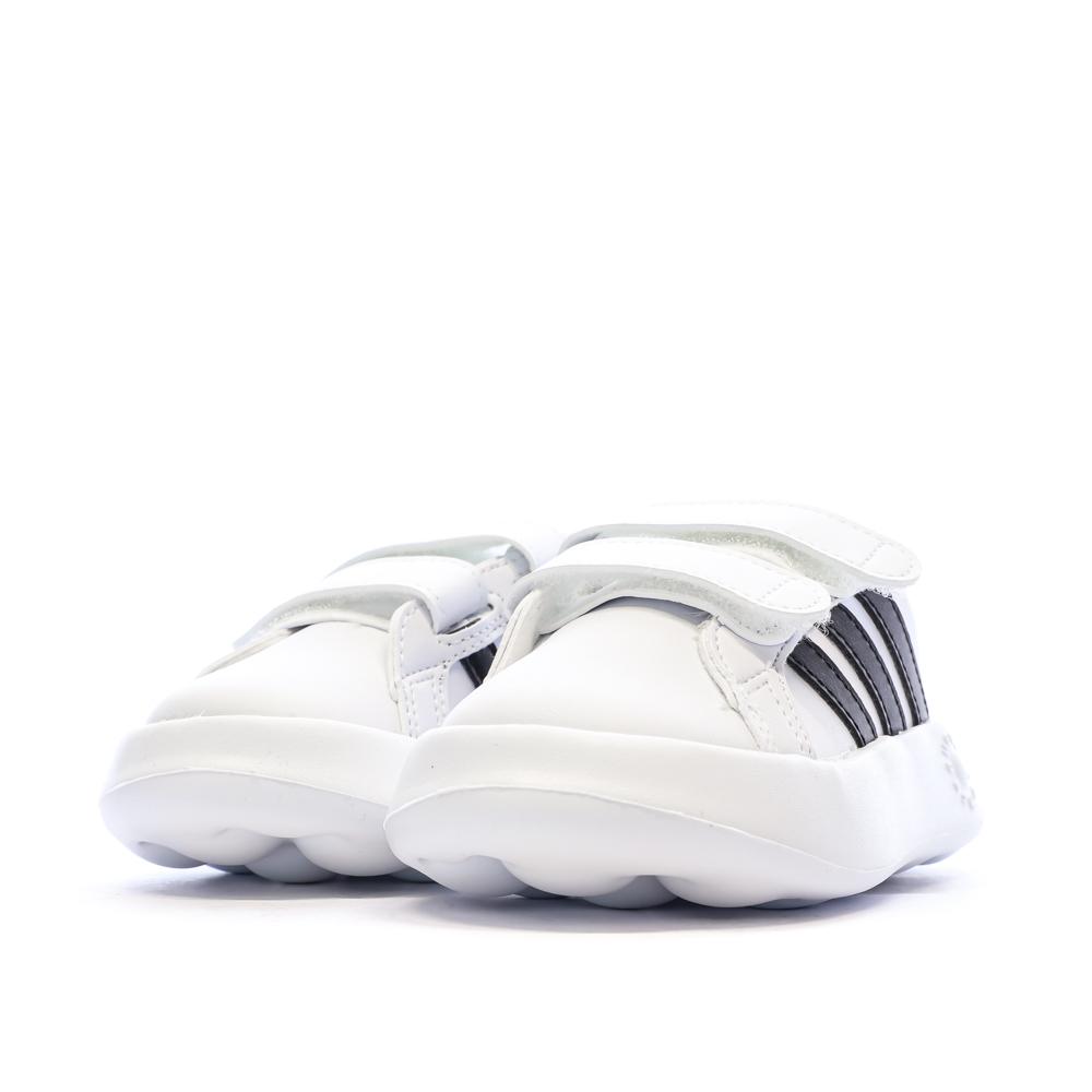Baskets Blanches/Noires Garçon Adidas Grand Court 2.0 vue 6