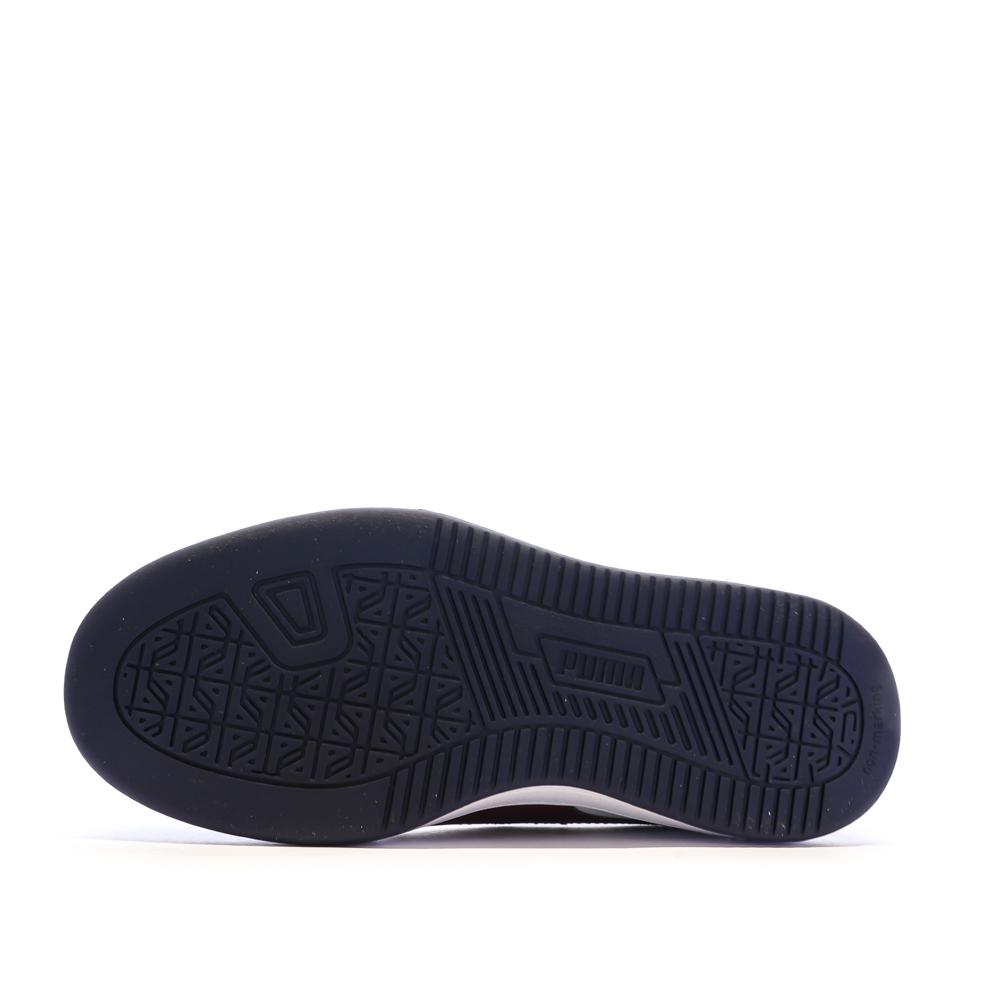 Baskets Blanches/Bordeaux/Noires Garçon Puma Caven vue 5