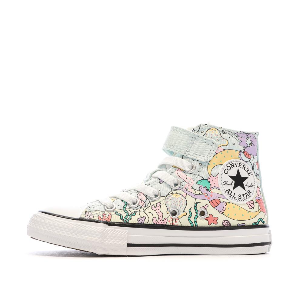 Baskets Bleu Fille Converse Chuck Taylor All Star 1V pas cher