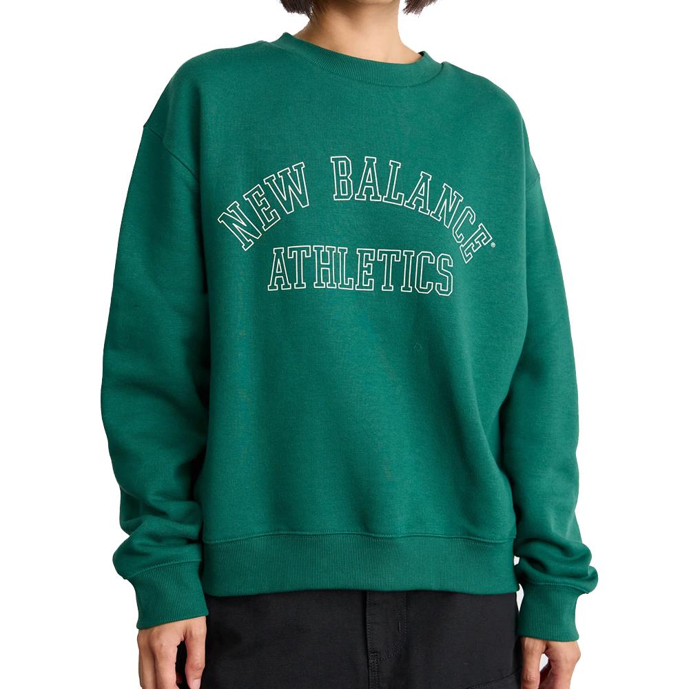 Sweat Vert Femme New Balance Graphic pas cher