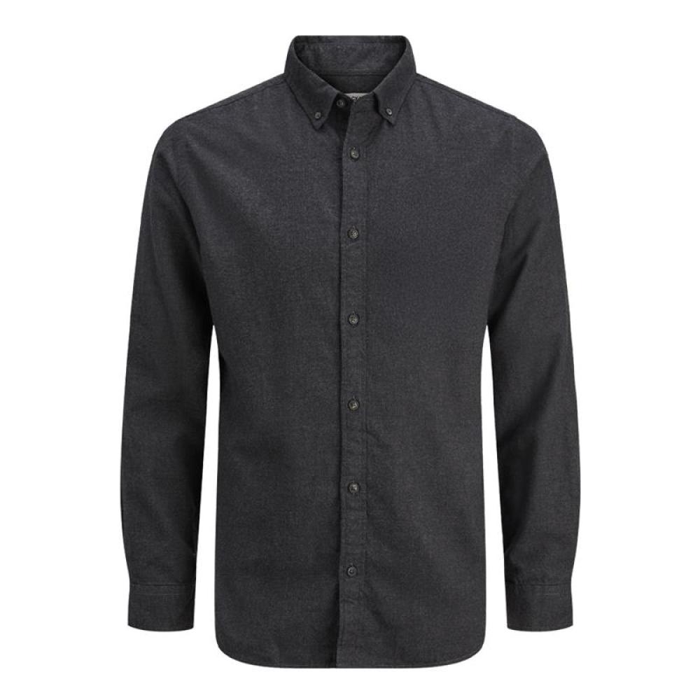 Chemise Gris Foncé Homme Jack & Jones Classic Melange pas cher
