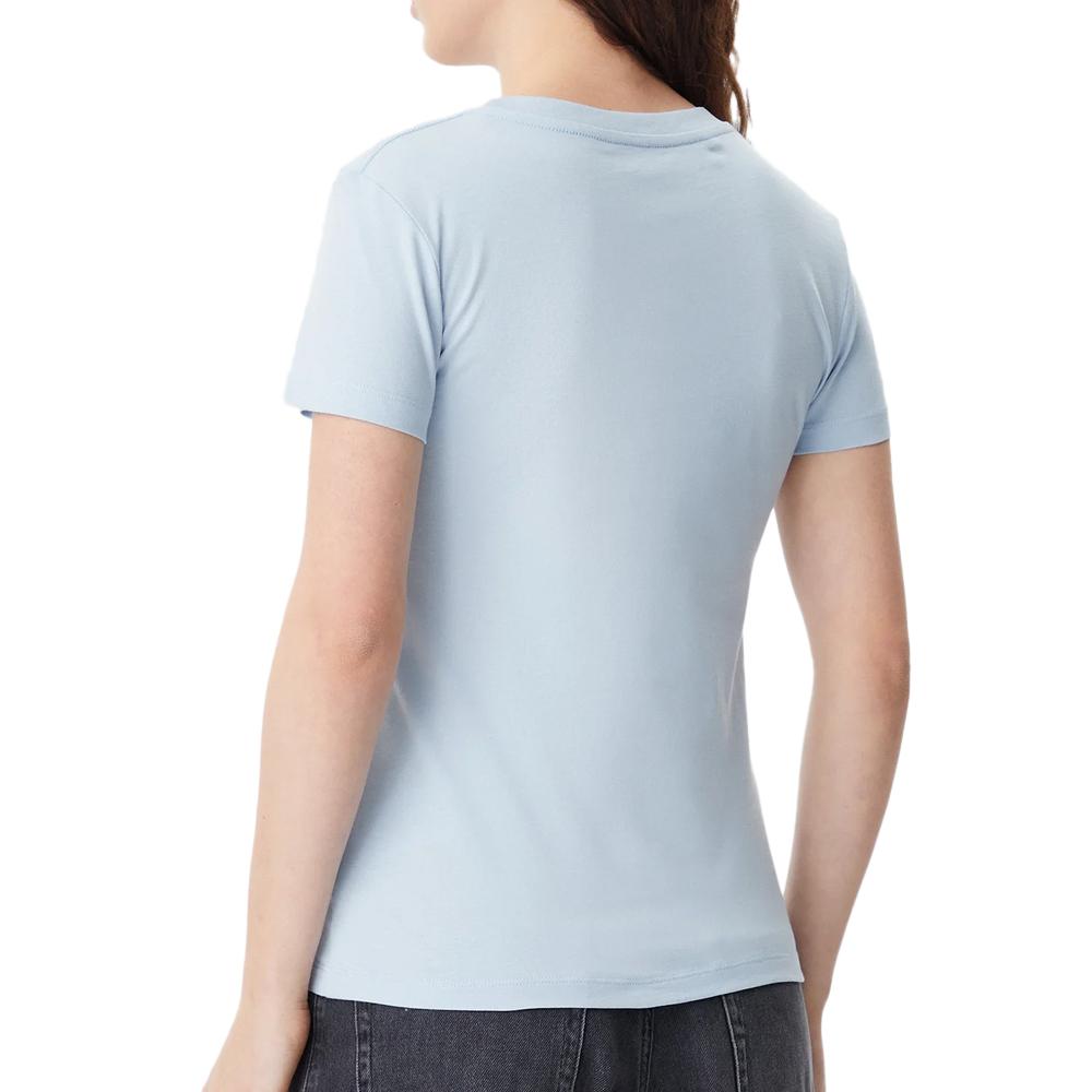 T-shirt Bleu Femme Calvin Klein Jeans Gradient vue 2