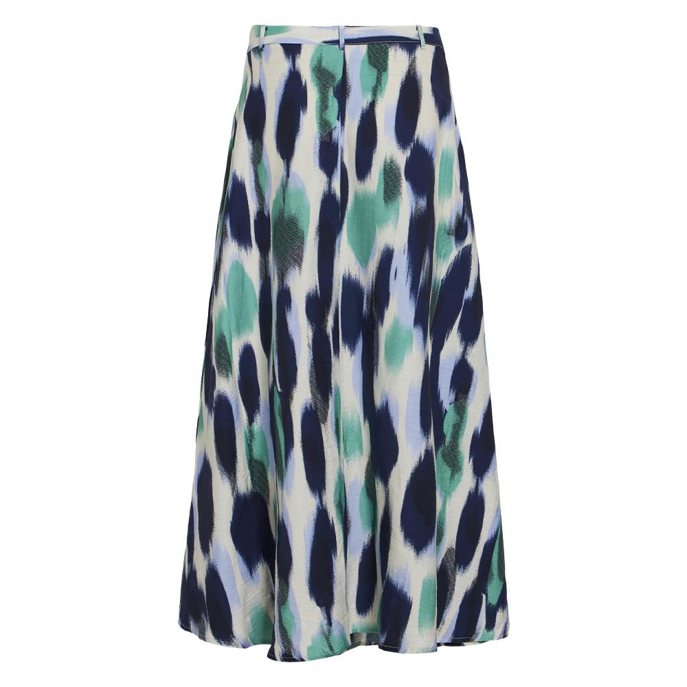Falda de mujer azul marino/crudo Vila Virano Art ver 2