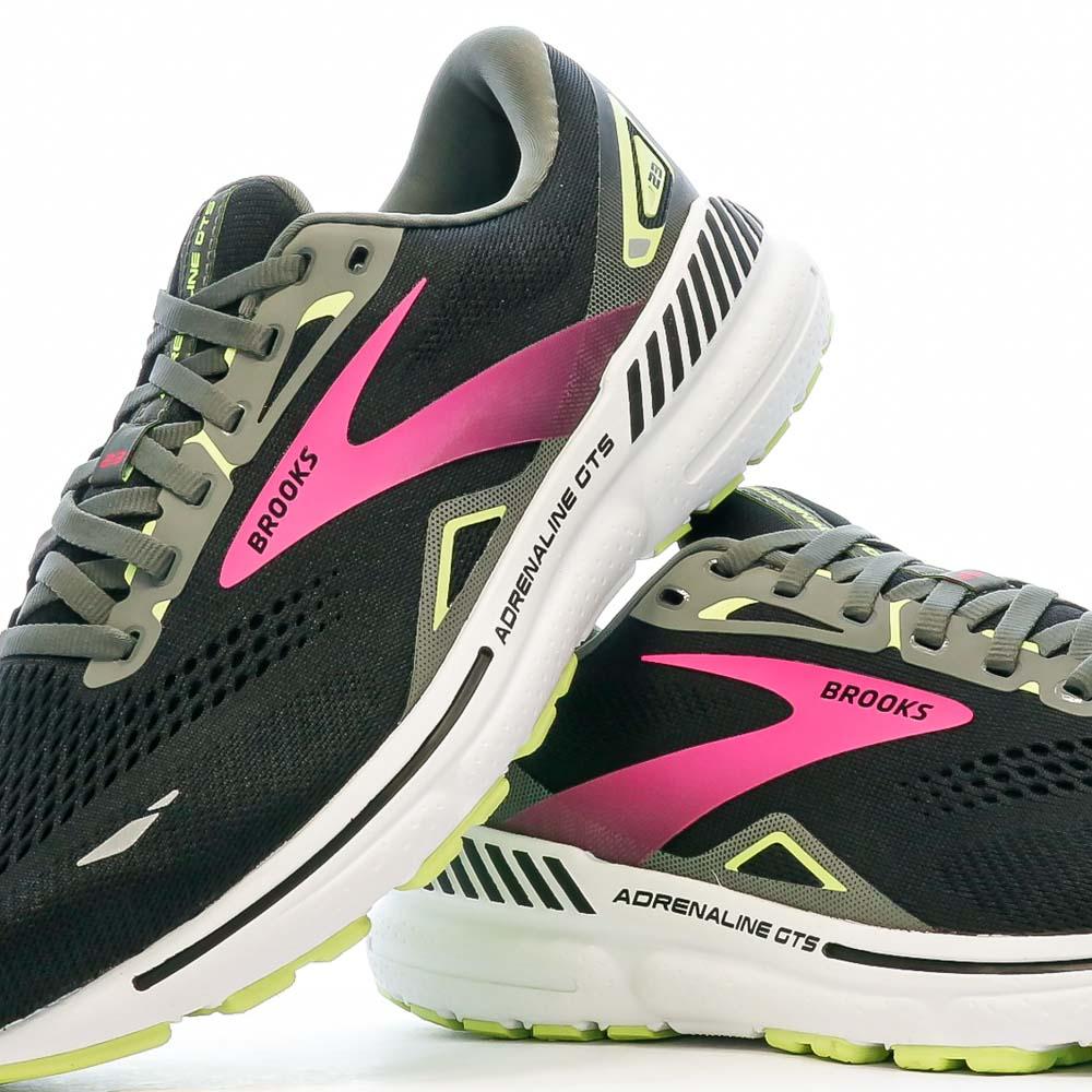 Chaussures de running Noires/Roses Femme Brooks 1203811D037 vue 7