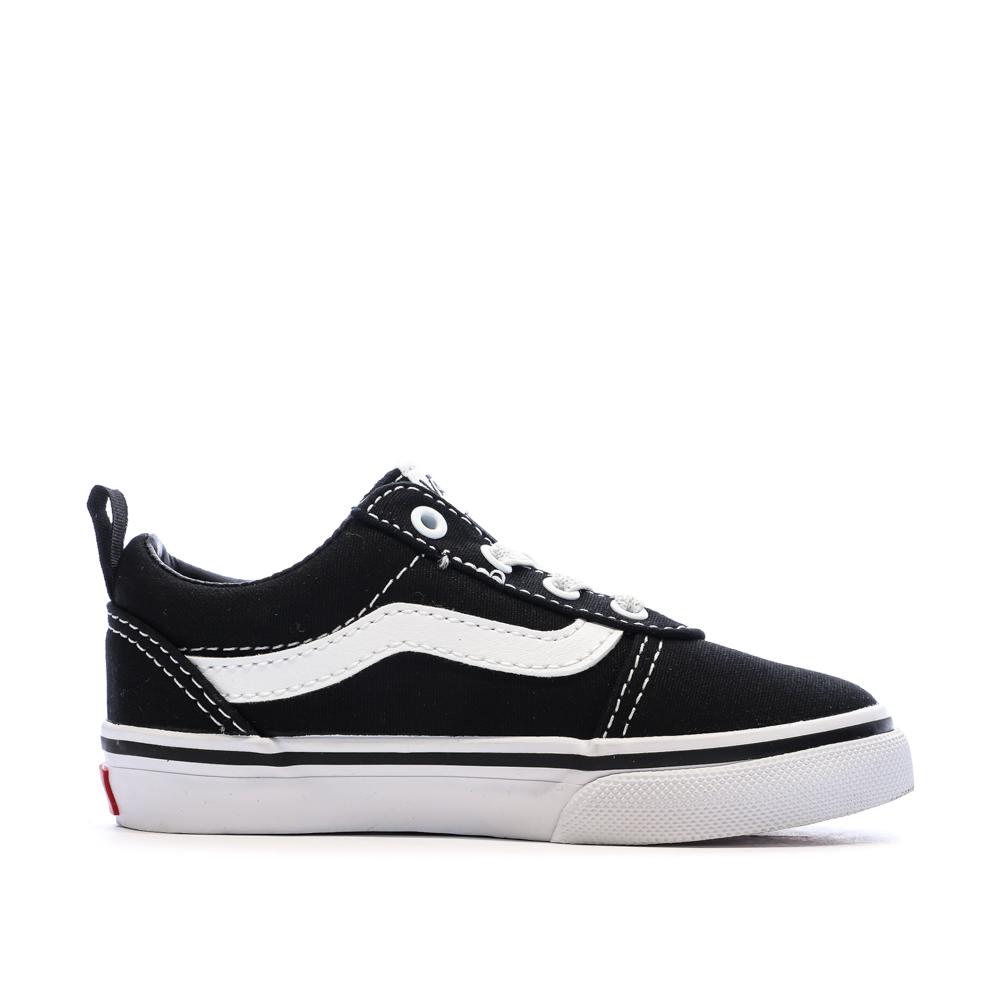Baskets Noires/Blanches Enfant Vans Ward Slip-on vue 2