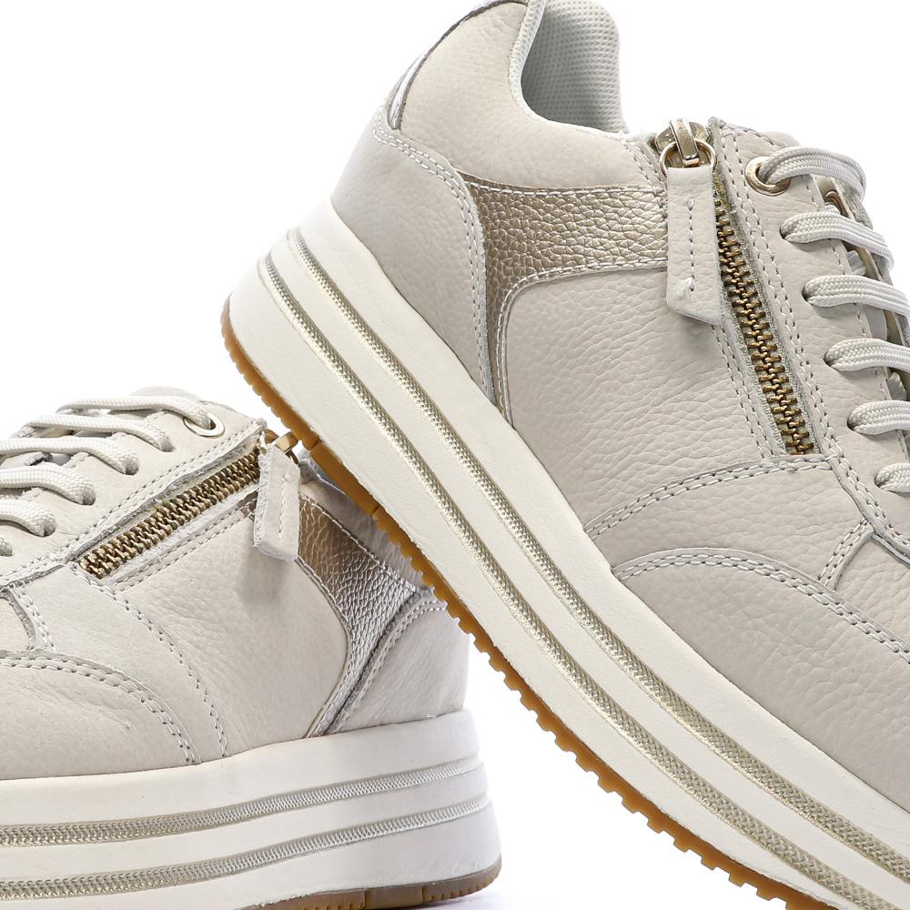 Baskets à plateforme Beige Femme Geox Kency vue 7