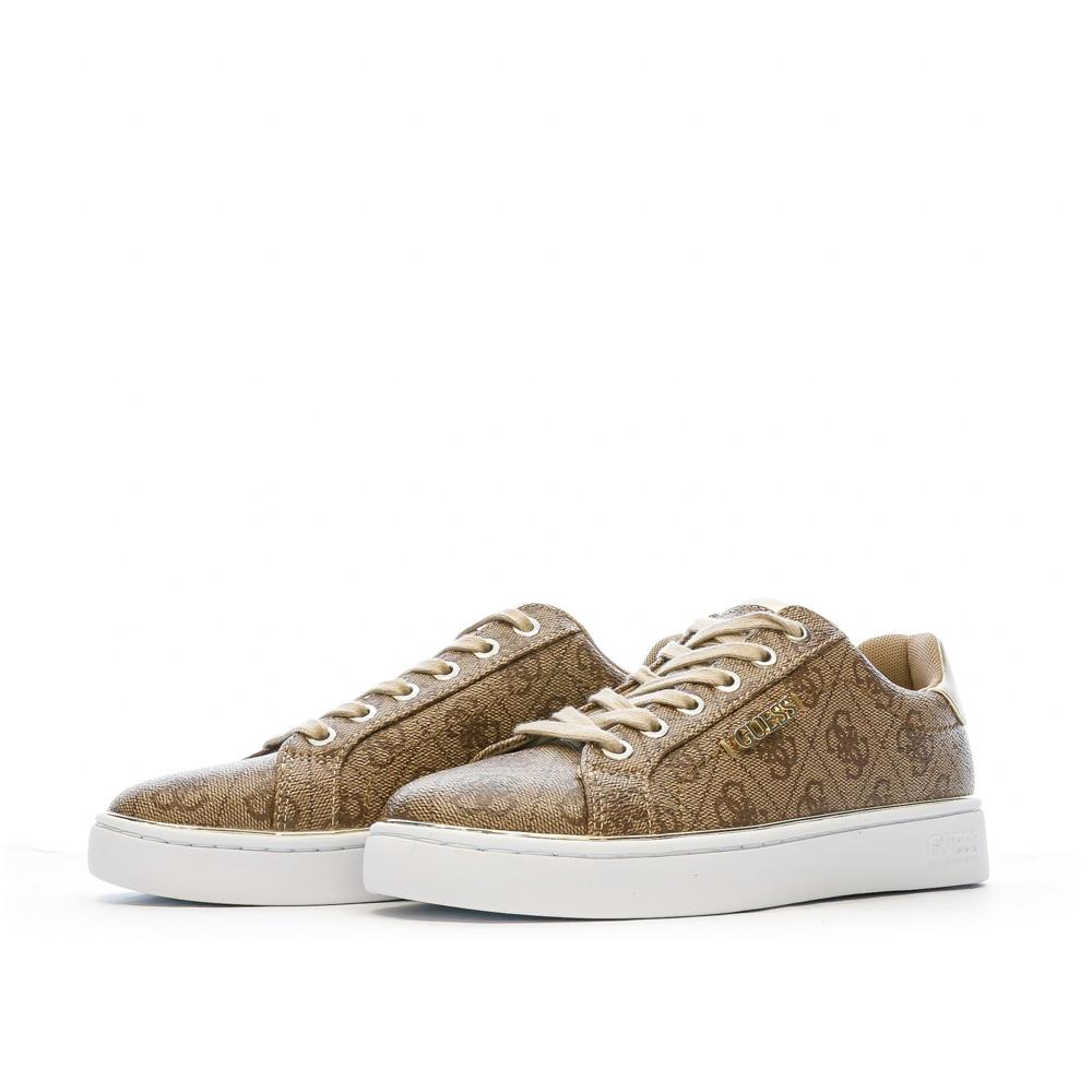 Baskets Marron Femme Guess Beckie vue 6
