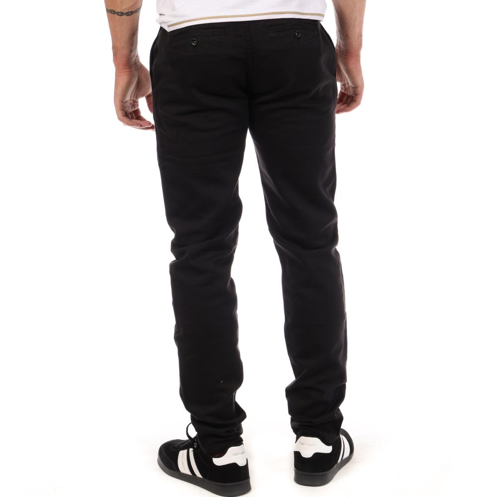 Pantalon toile Noir Homme Freeman T. Porter Gino vue 2