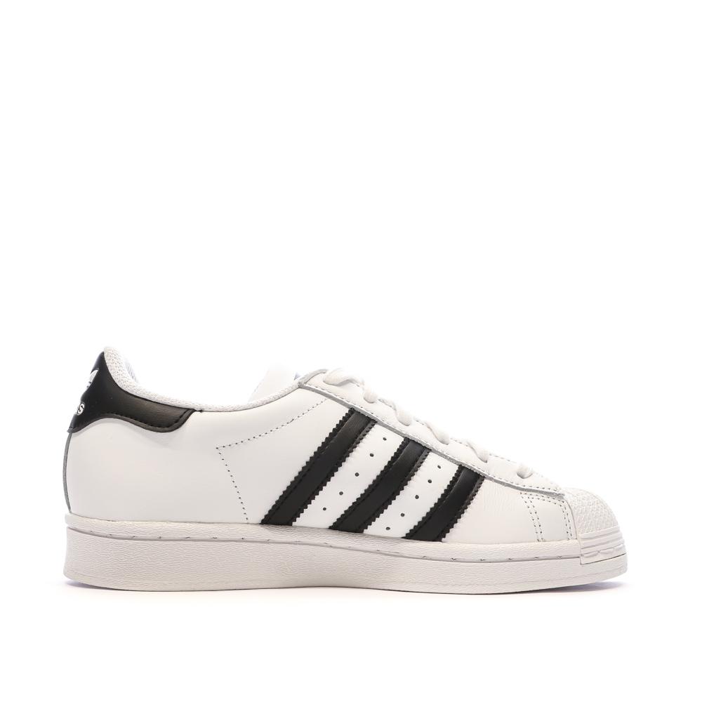 Baskets Blanches/Noires Enfant Adidas Superstar vue 2