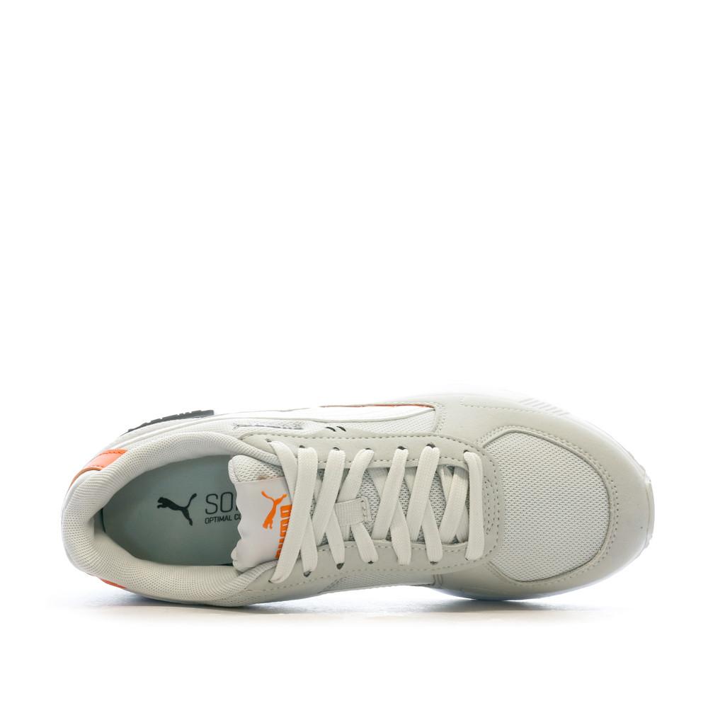 Baskets Gris/Orange Garçon Puma Graviton vue 4