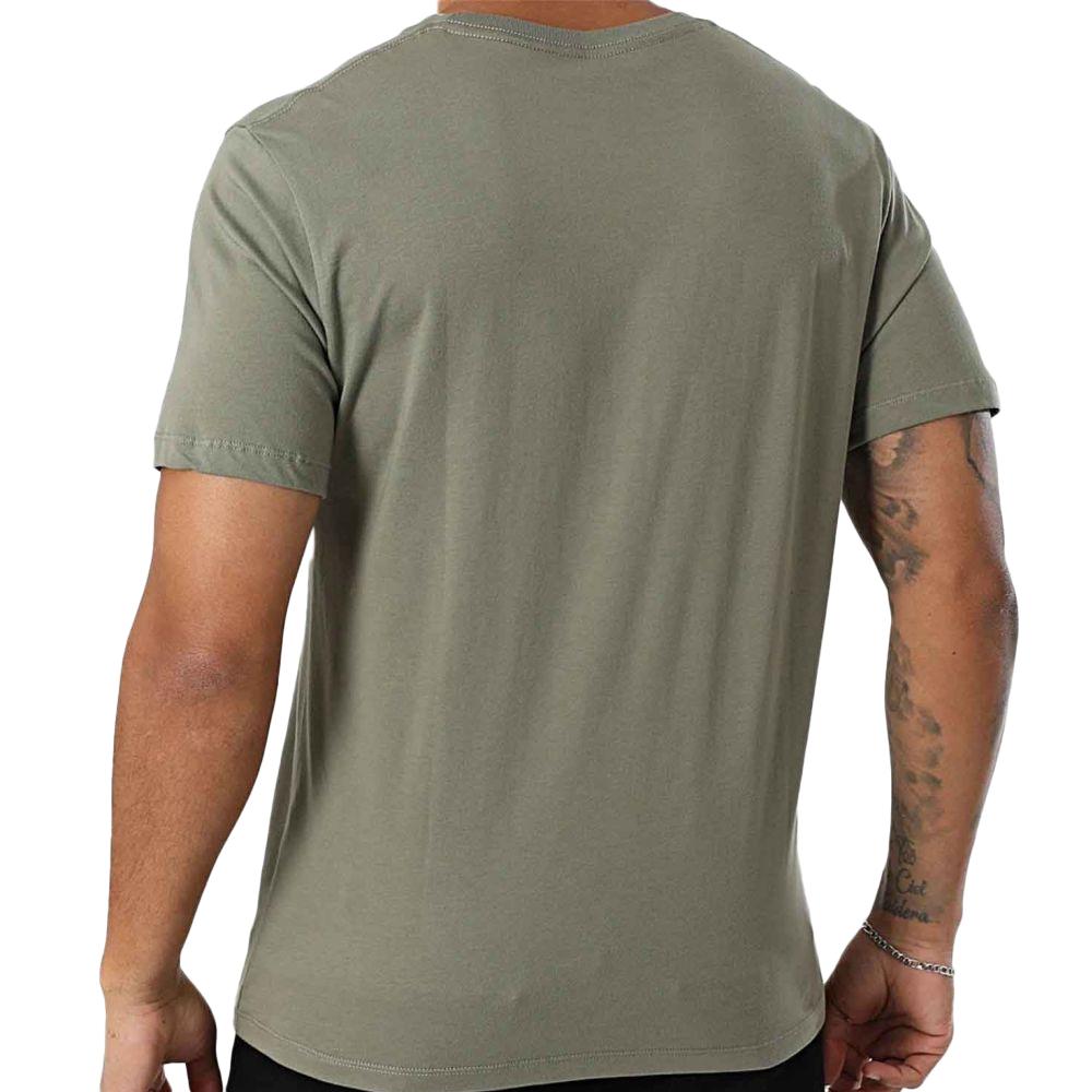 T-shirt Kaki Homme Pepe jeans Eggo AQW vue 2
