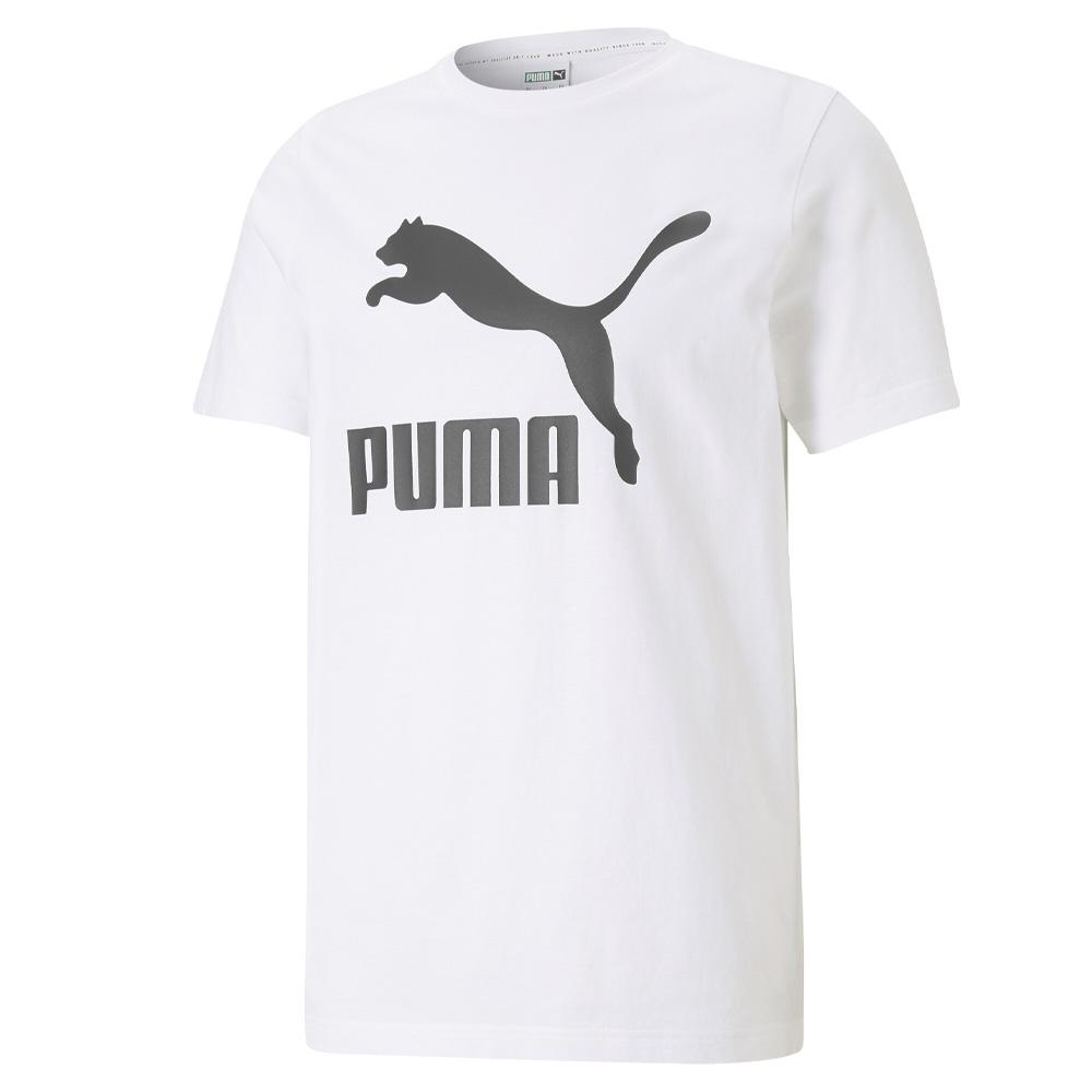 T-shirt Blanc Homme Puma Classic Logo pas cher