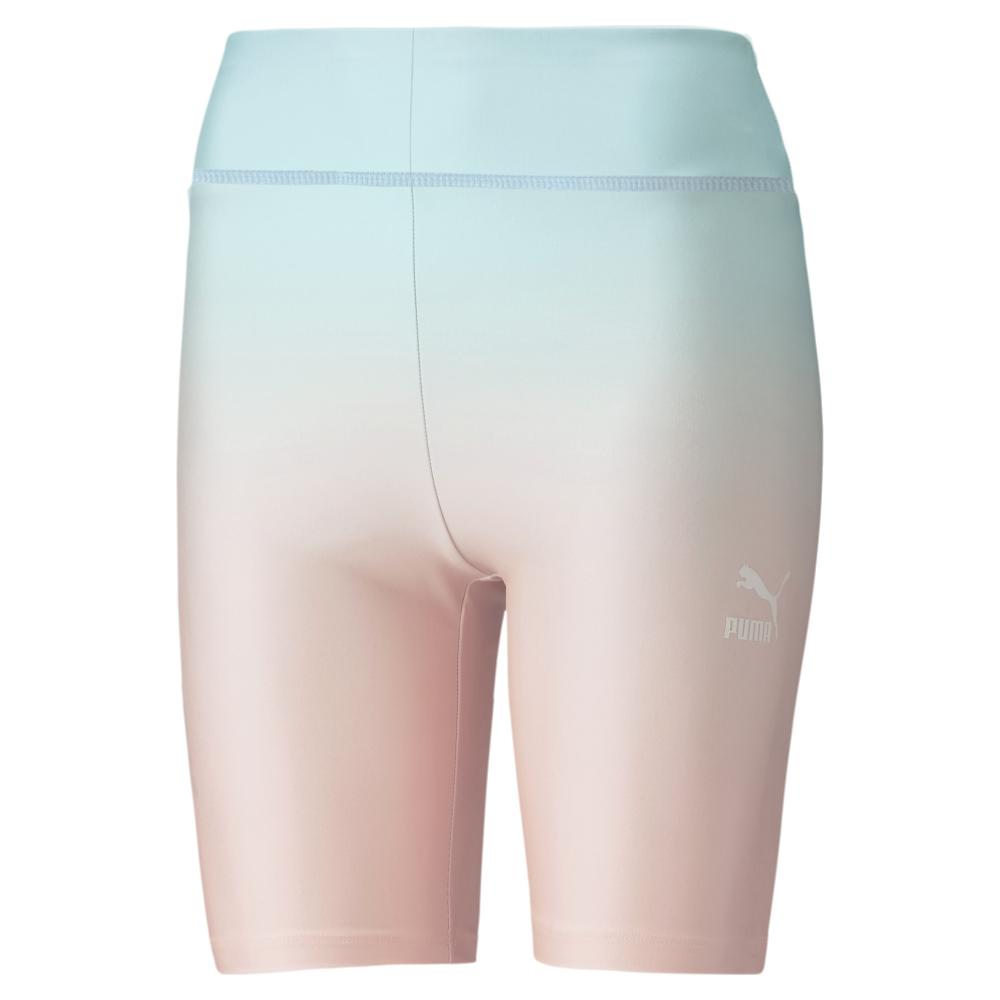 Short Cycliste Bleu/Rose Femme Puma Gloa Aop pas cher