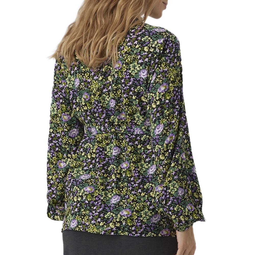 Blouse Noir/Jaune Femme Mamalicious Lia vue 2