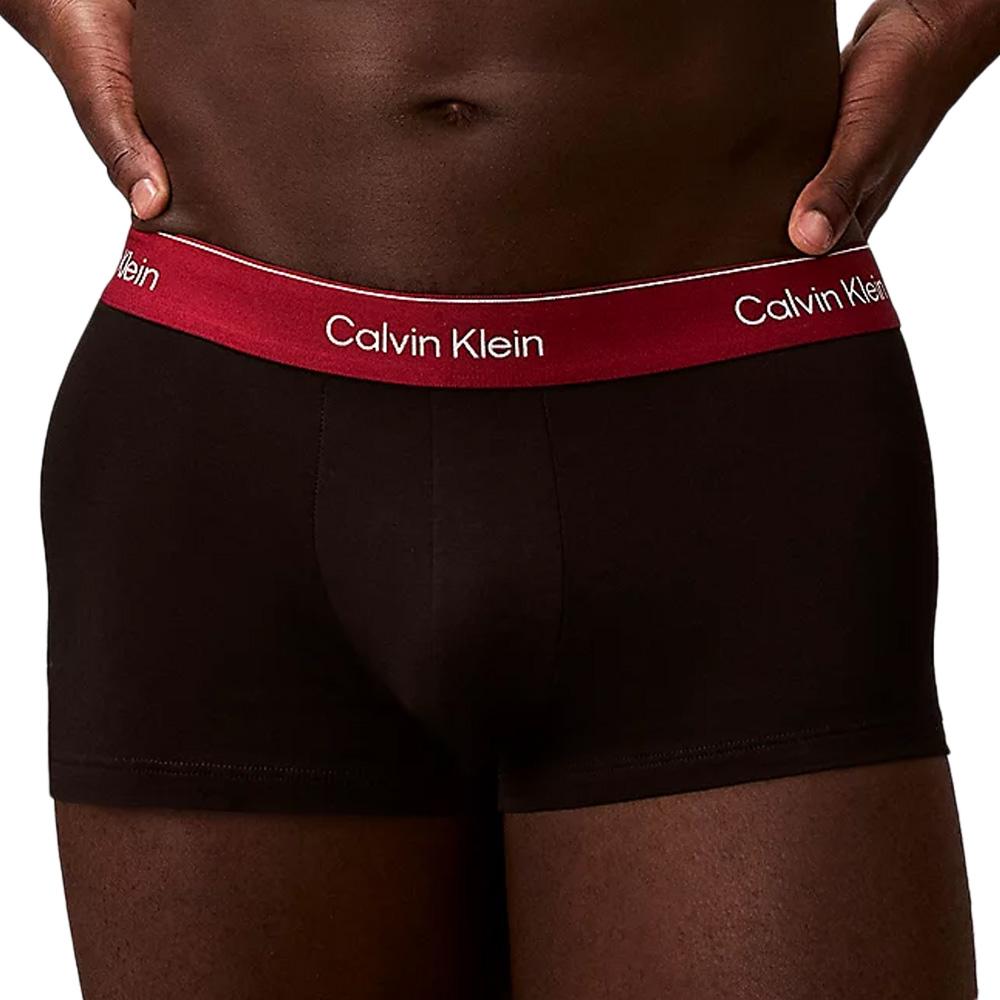 X5 Boxers Noir Homme Calvin Klein Jeans Low Rise Trunk vue 2