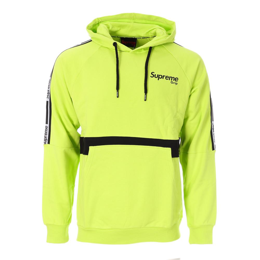 Sweat à Capuche Ver/Noir Homme Supreme GripHalo pas cher