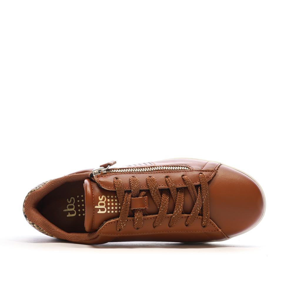 Baskets Cognac Femme TBS LORAZIP vue 4