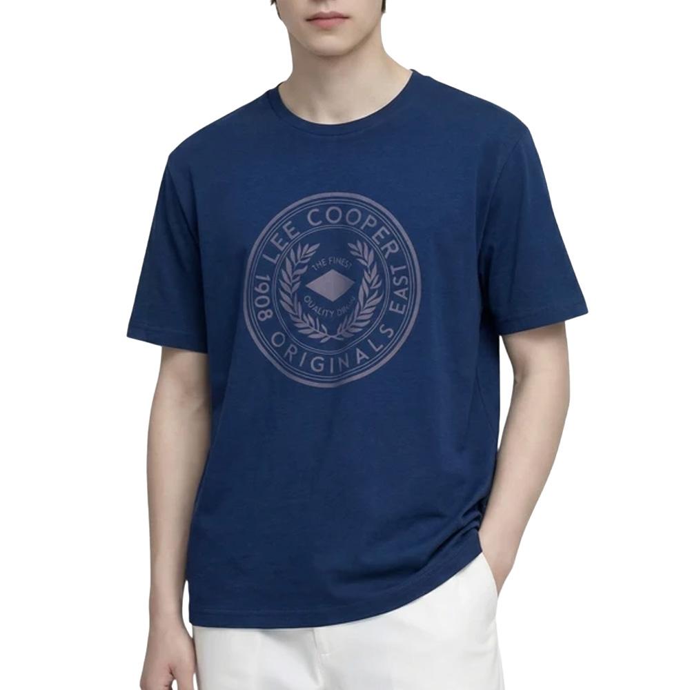 T-Shirt Marine Homme Lee Cooper GLC2041 pas cher