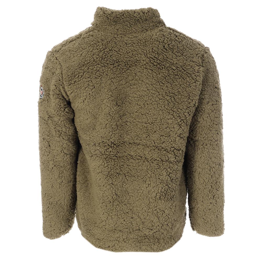 Veste Sherpa Kaki Homme Paname Brothers Full Zip vue 2