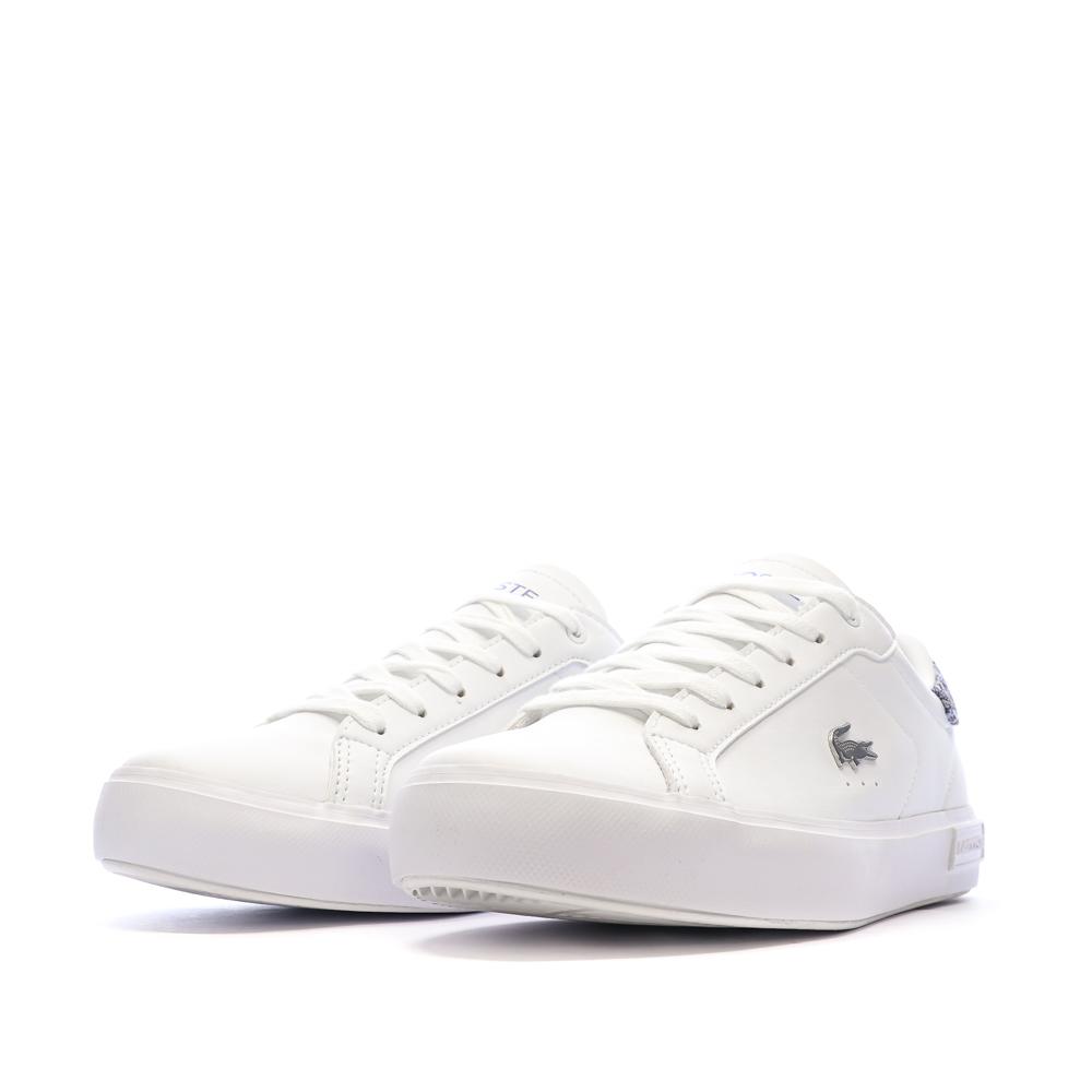 Baskets Blanches/Grises Ado Lacoste T-clip vue 6