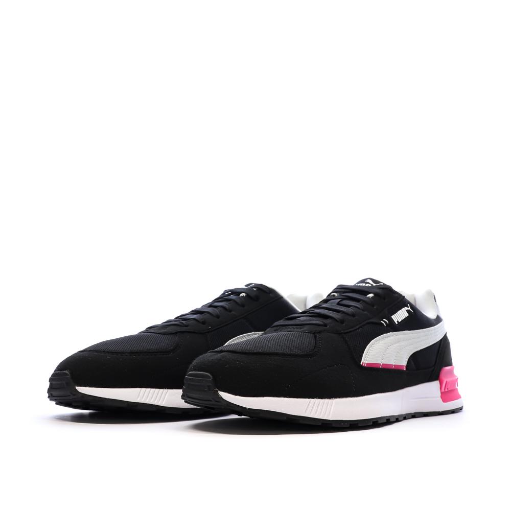 Baskets Noires/Blanc/Rouges Homme Puma Graviton vue 6