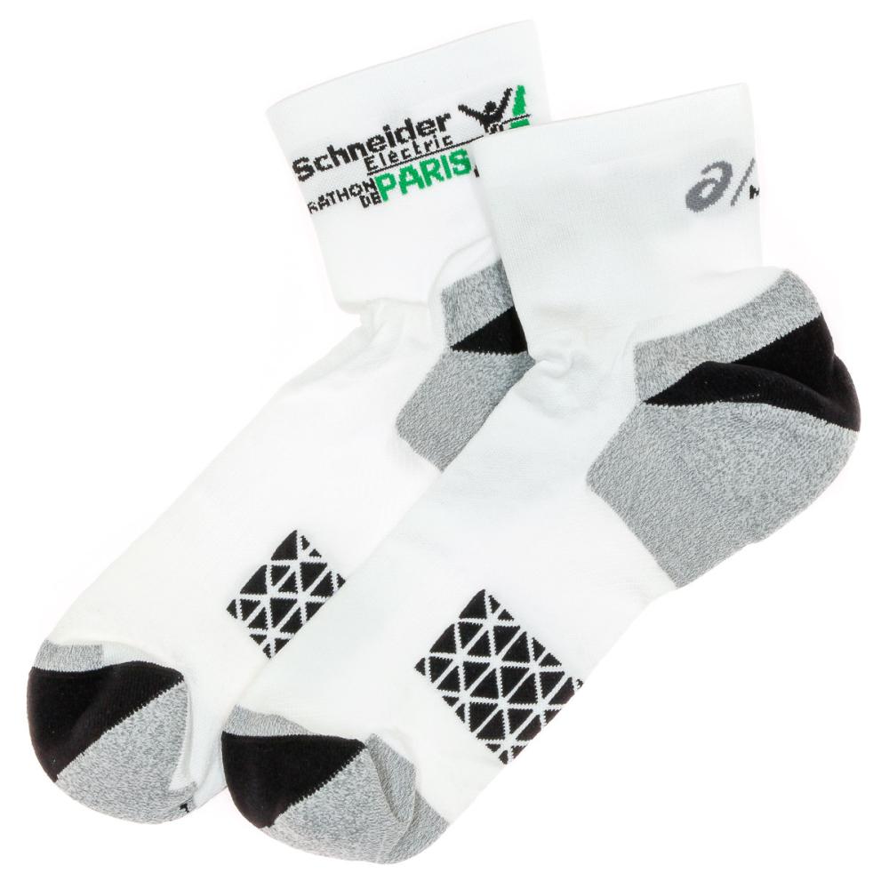 Chaussettes de running Blanc Homme Asics Marathon Paris pas cher