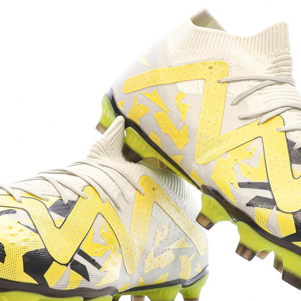 Chaussures de Foot Gris/Jaune Homme Puma Future Match FG/AG vue 7