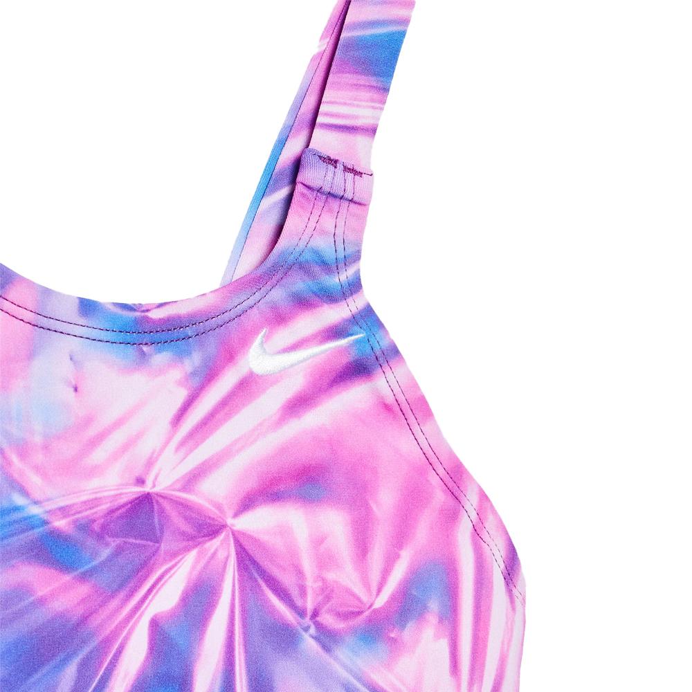 Maillot de bain 1 pièce Rose/Violet Fille Nike Fastback vue 2