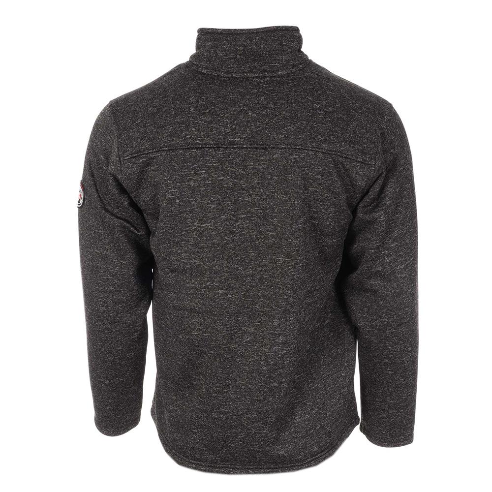 Veste Polaire Noir/Gris Homme Paname Brothers Sherpa vue 2