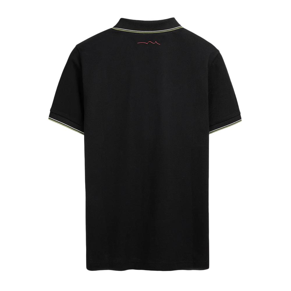 Polo Noir/Kaki Homme Teddy Smith Pasian 2 vue 2