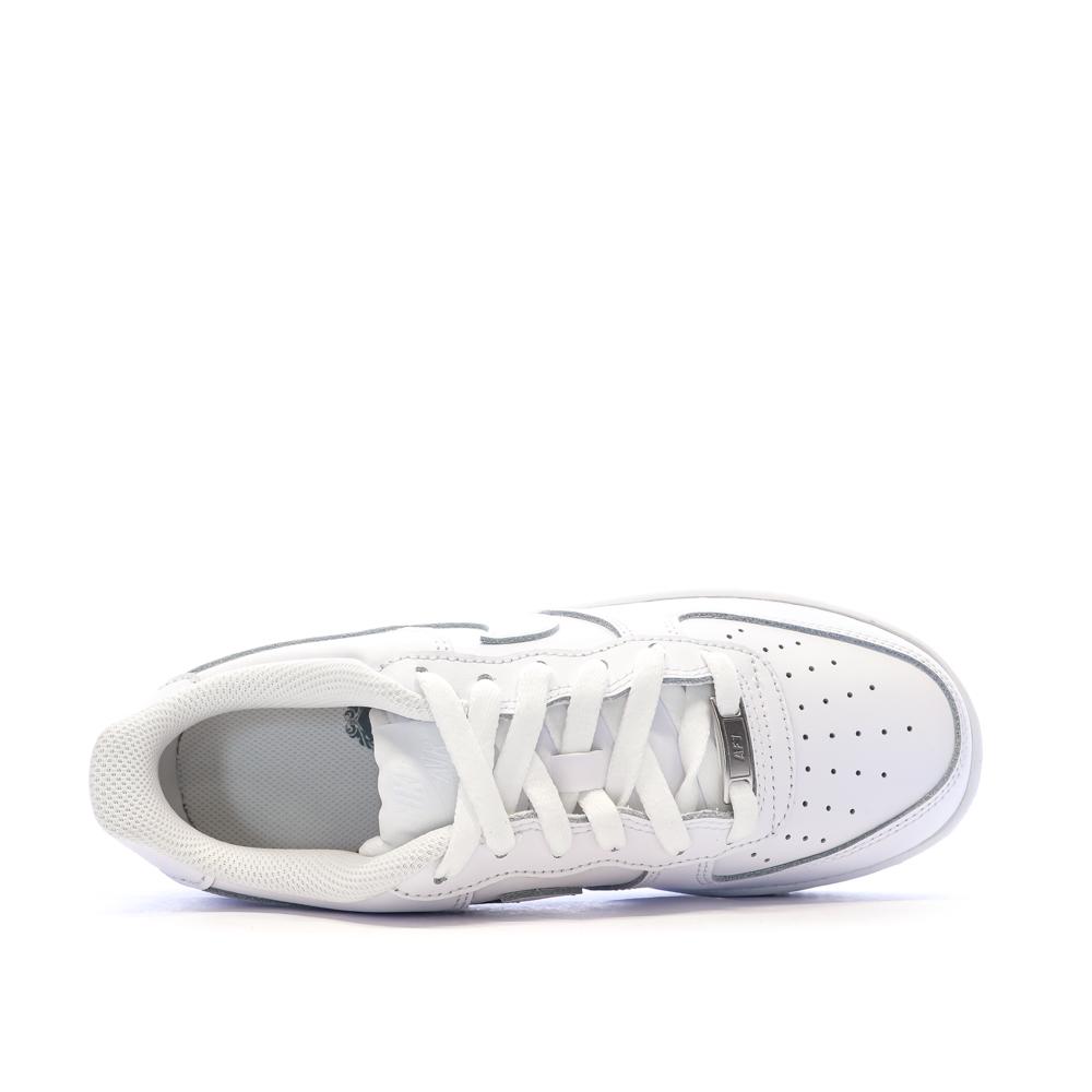 Baskets Blanc Garçon Nike Air Force 1 DH2920 vue 4