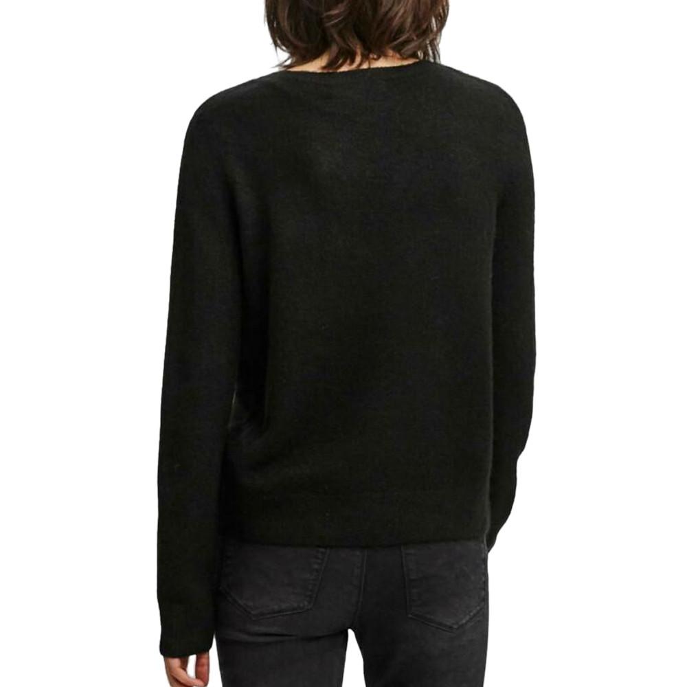 Pull Noir Femme Vero Moda Iva vue 2