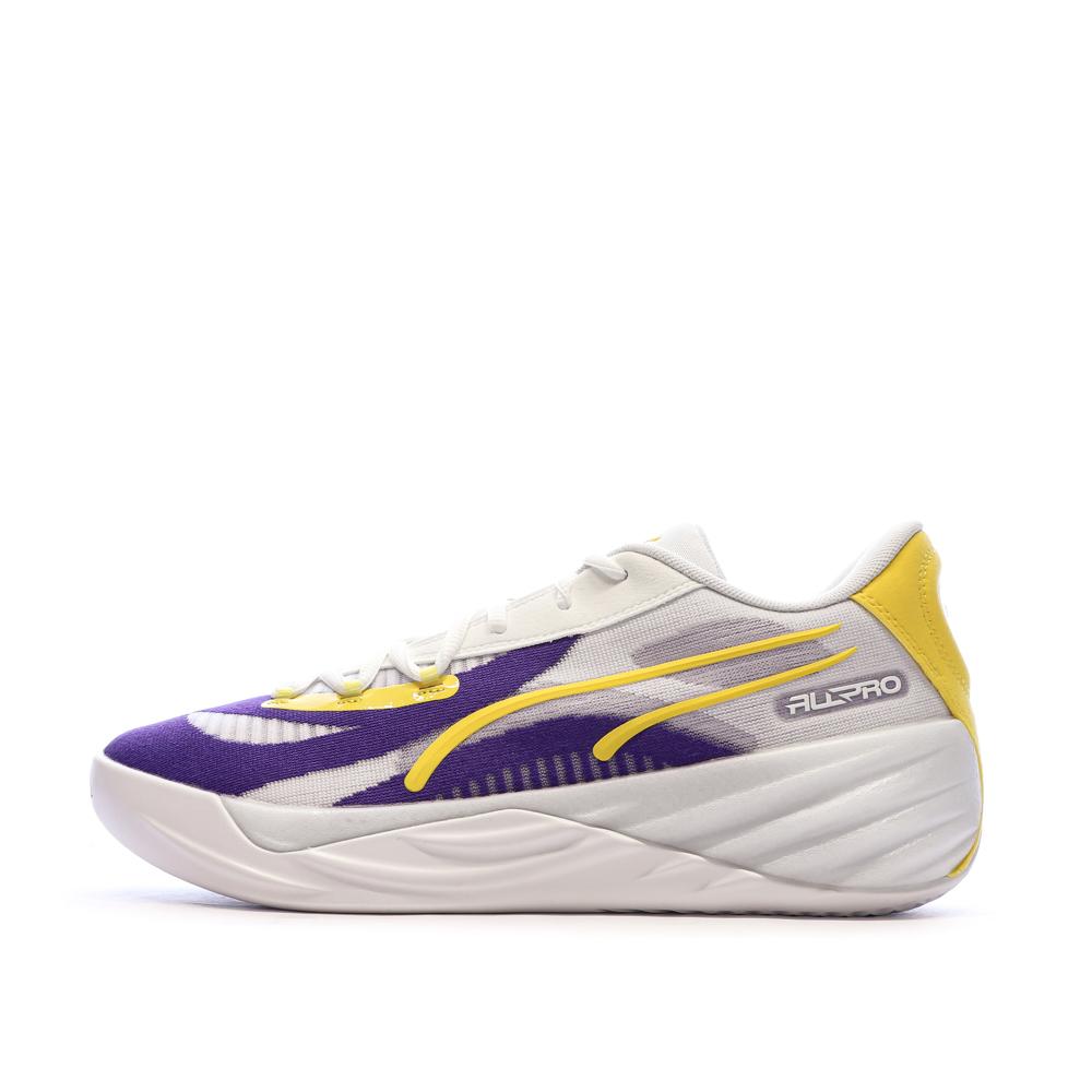 Chaussures de Basketball Blanches Homme Puma All-pro Nitro pas cher