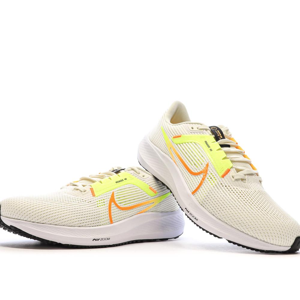Chaussures de Running Blanc/Jaune Homme Nike Air Zoom Pegasus 40 vue 7