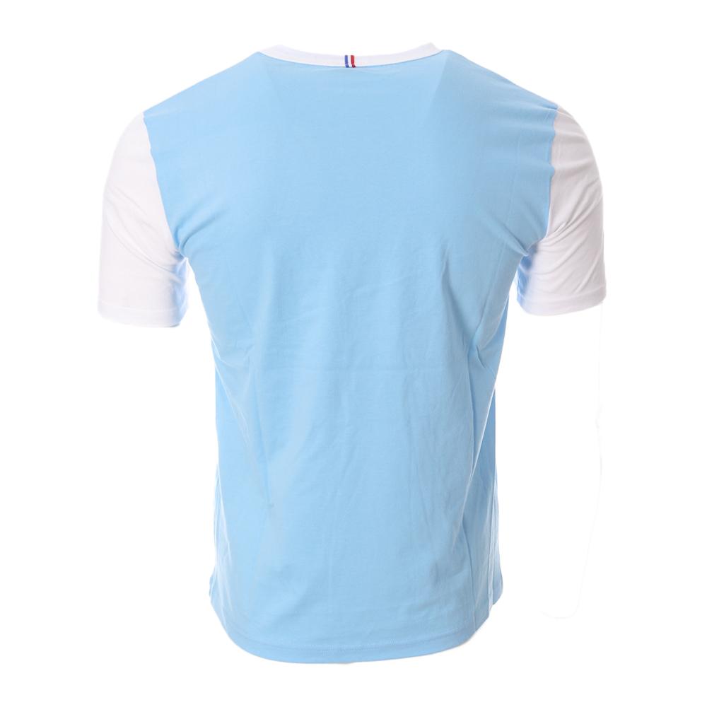 Aviron Bayonnais T-shirt Blanc/Bleu Homme Le Coq Sportif Fanwear vue 2