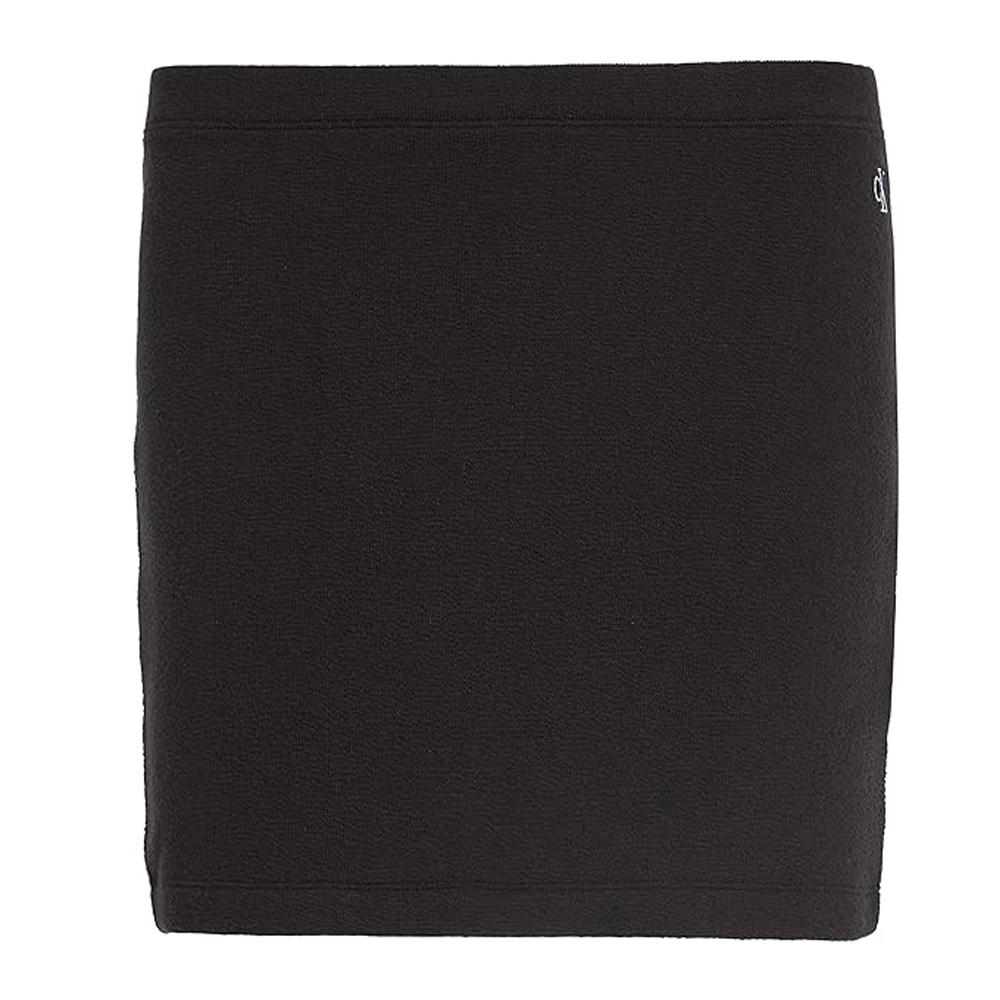 Jupe Noire Femme Calvin Klein Jeans Slub Rib pas cher