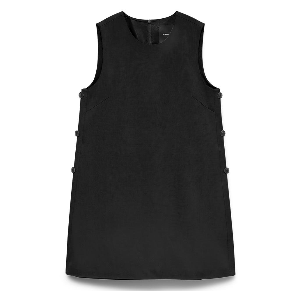 Schwarzes Kleid Frau Vero Moda Fany Ansicht 3