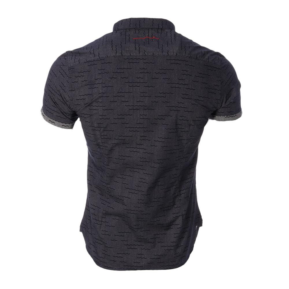 Chemise Marine/Taupe à Motifs Homme Teddy Smith Cut Mc 10711556D vue 2