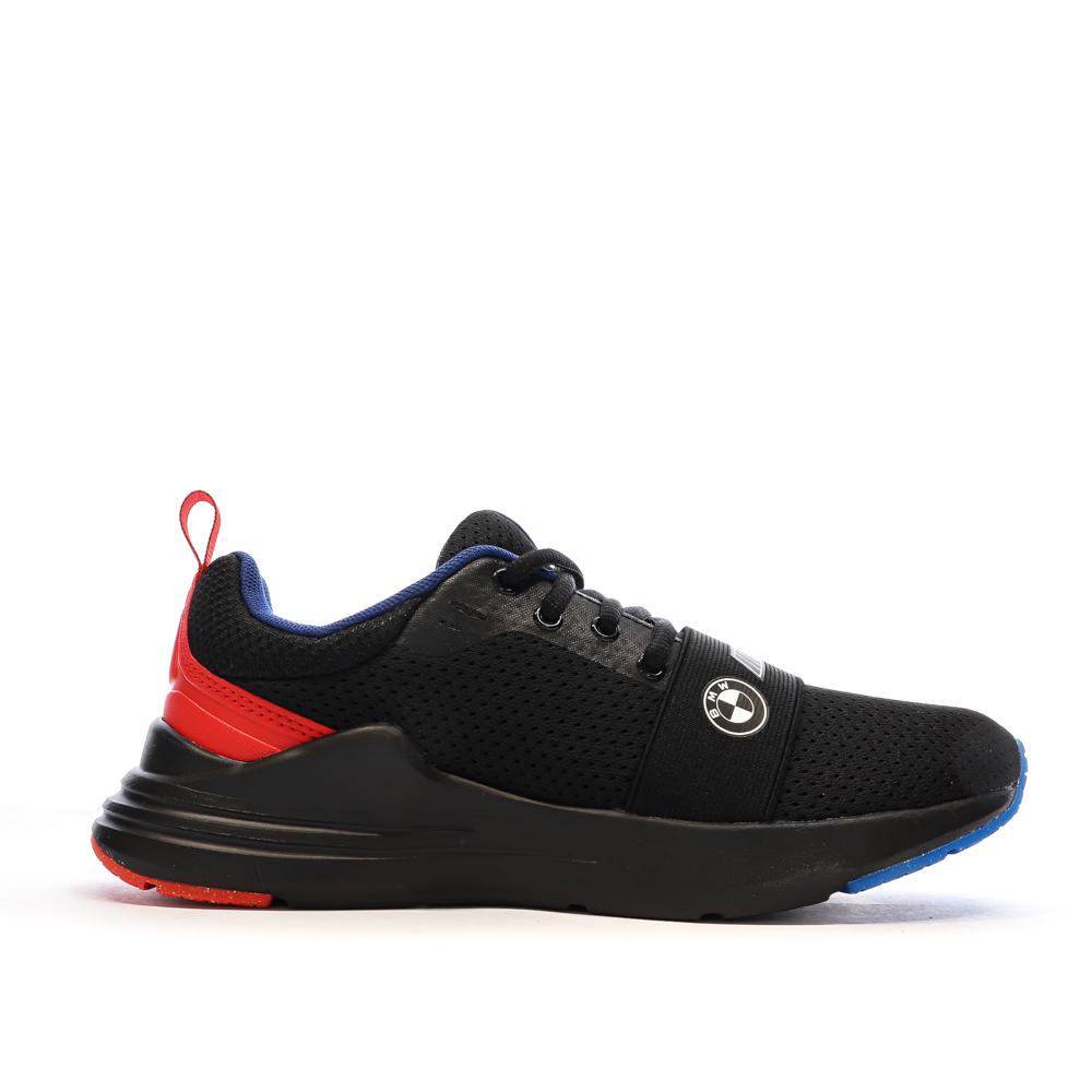 Baskets Noires Garçon Puma Wired vue 2