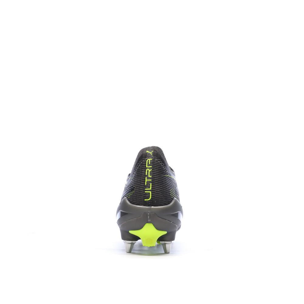 Chaussures de Foot Gris/Jaune Homme Puma Ultra 5 Ultimate MxSG vue 3