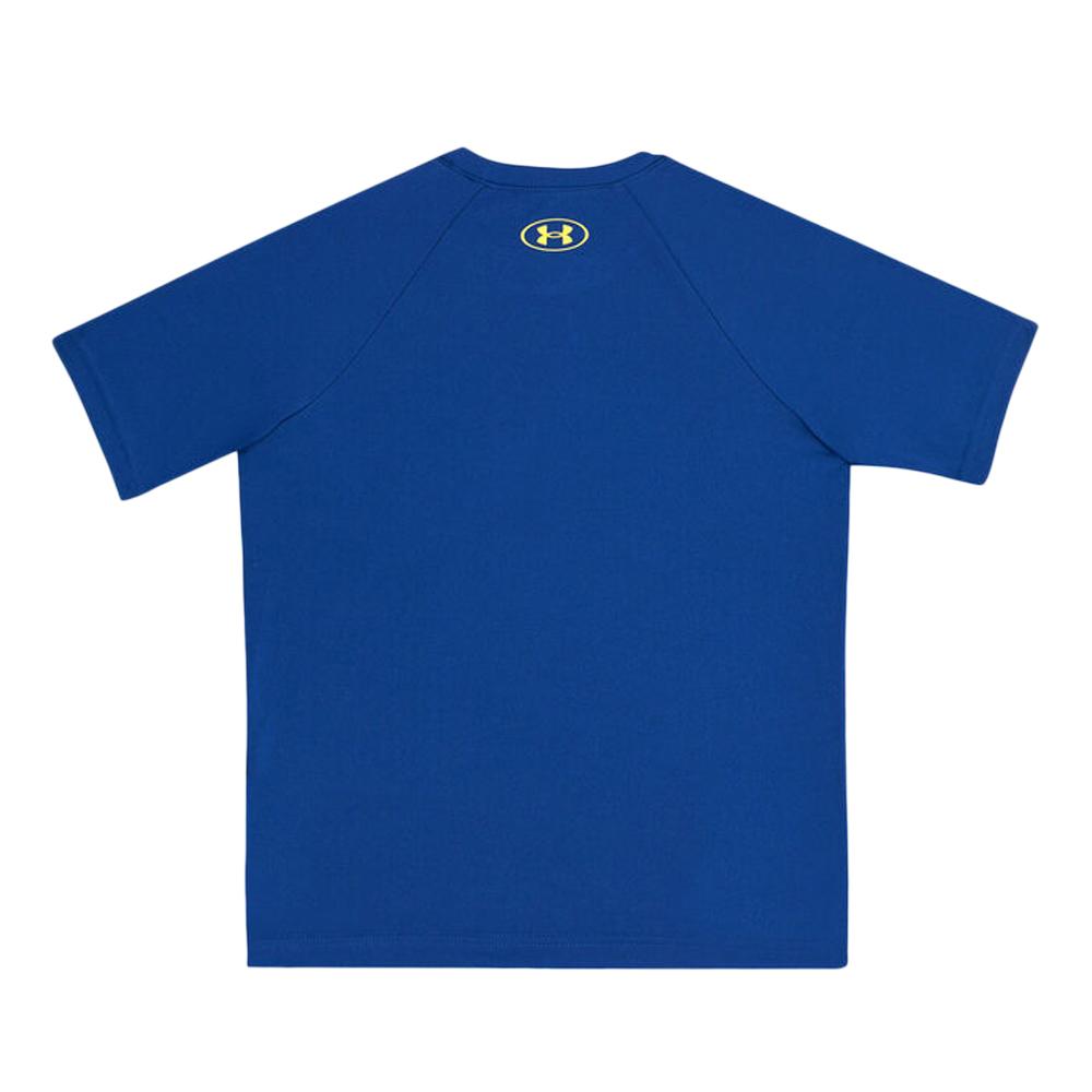 T-shirt Bleu Garçon Under Armour Tech Big vue 2