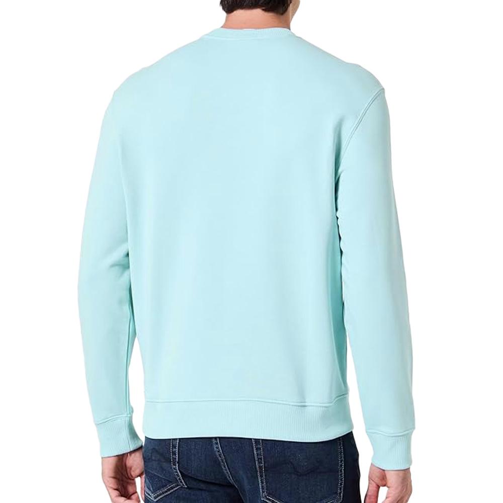 Sweat Bleu Turquoise Homme Calvin Klein 350terry Monog vue 2