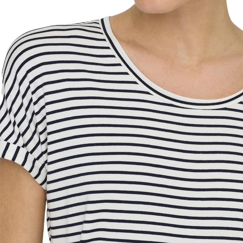 T-Shirt Blanc/Noir Femme JDY Sissy vue 3